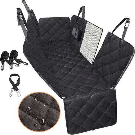 Housse siège voiture chien housse siège arrière universelle antidérapante imperméable ceinture (1/5)