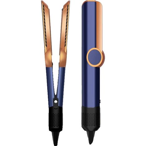 Plancha y secador de pelo, control digital de temperatura, tecnología ION, plancha azul, UE-a (1/2)