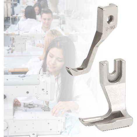 Pied-de-biche pour machine à coudre synchrone, pied-de-biche plat double face, pied-de-biche simple face pour machine à coudre inversée, kit U192/U193, accessoires pour pied-de-biche à fente centrale