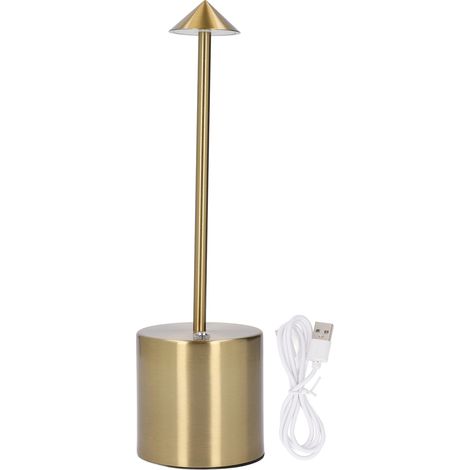 Ortviai Lampe de bureau sans fil rechargeable – 3 couleurs réglables au toucher, portable intérieur/extérieur (1/5)