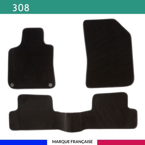 Tapis de voiture - Sur Mesure pour 308 (2013 - 2021) - 3 pièces - Tapis de sol antidérapant pour automobile (1/4)
