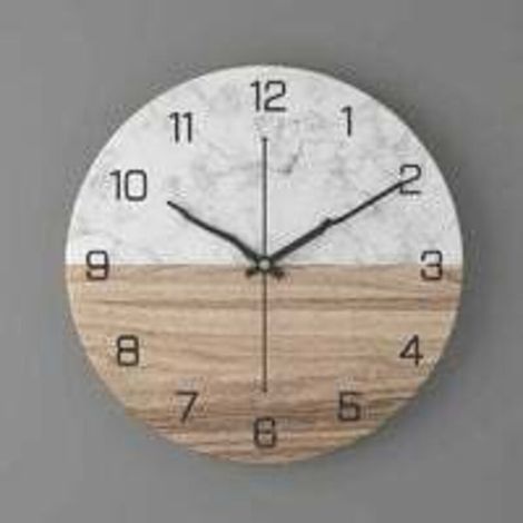 30cm Metall Wanduhr Modernes Design Stille Dekorative Retro Stil für (1/4)