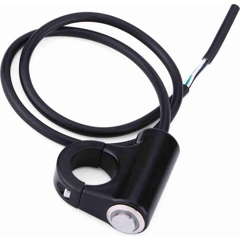 22-mm-Motorradlenkerschalter, Druckknopf zum Ein- und Ausschalten von Scheinwerfer, Bremslicht und Nebelscheinwerfer, Modell B, blaue Ausführung (1/5)