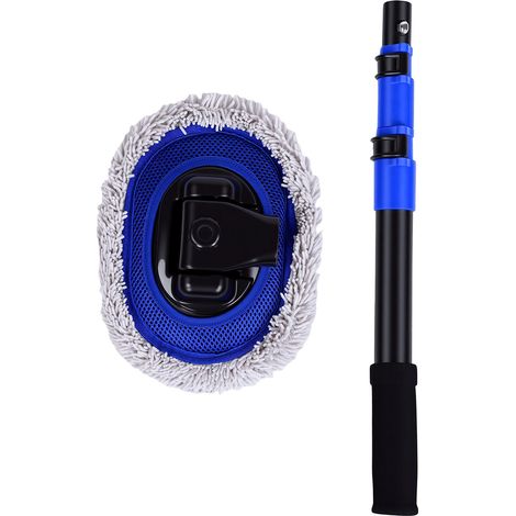 Brosse lavage voiture poignée, outil extérieur sans rayures, nettoyage camion camping-car bateau (1/5)