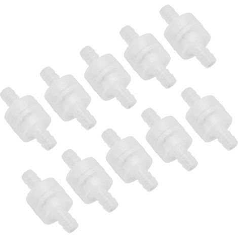 10 Stück Einweg-Rückschlagventil, durchscheinend, mit Feder, für die chemische Industrie, 8 mm / 0,3 Zoll (1/5)