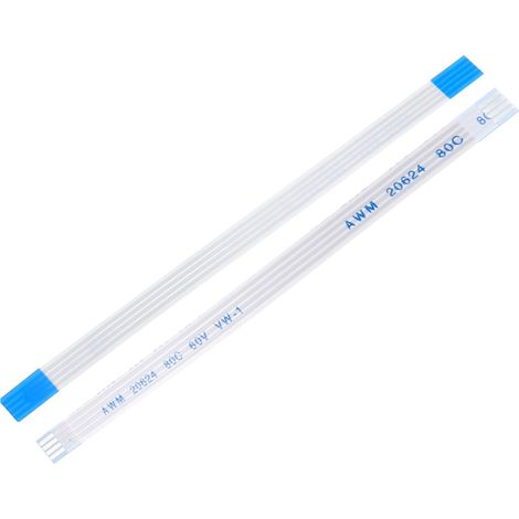 5Pcs FFC Câble Plat Flexible, 4 Broches 1 mm de Pas 10cm de Long FPC FFC Câble Ruban Flexible pour Téléviseur LCD, Autoradio, Lecteur DVD ou Ordinateur Portable (A Type) (1/5)