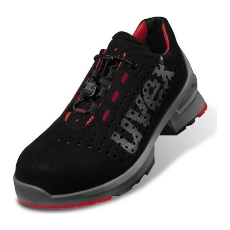 Uvex 1 Arbeitsschuhe - Sicherheitsschuhe S1 SRC ESD Rot-Schwarz - Weite 12 / Weit - GR: 41 (1/2)