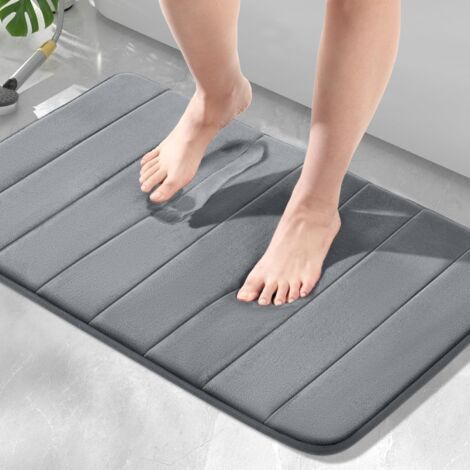 1 Tapis De Bain Mousse À Mémoire De Forme, Antidérapant, Absorbant, Séchage Rapide, Pour Salle De Bain (1/5)