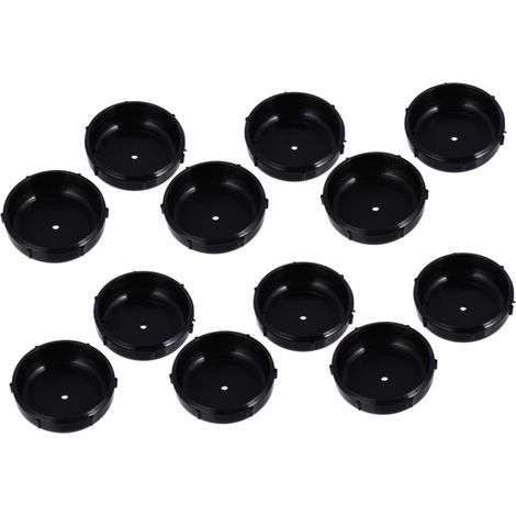 Lot de 16 protège-pieds de meubles noirs, housses antidérapantes (1/5)