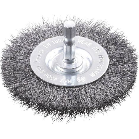 KWB BROSSE CIRCULAIRE EN FILS D'ACIER ONDULÉS, 6074-30 (1/4)