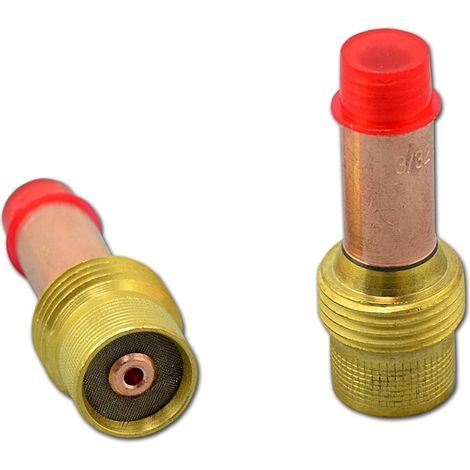 Corps de Collet pour Diffuseur de Gaz TIG Grand Diamètre 45V26 2.4mm Orifice pour QQ300 PTA DB SR WP 17 18 26 Torche de Soudage TIG 2pcs (1/3)