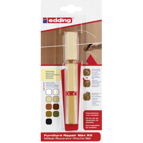 Edding Möbel-Reparaturwachs-Set 8901 fichte-kiefer Wachs