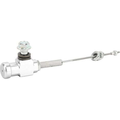 Maître-cylindre d'embrayage en alliage d'aluminium, pompe de frein et d'embrayage à fonctionnement fluide, tige de maître-cylindre pour moto tout-terrain, pit bike, quad, argenté (1/5)