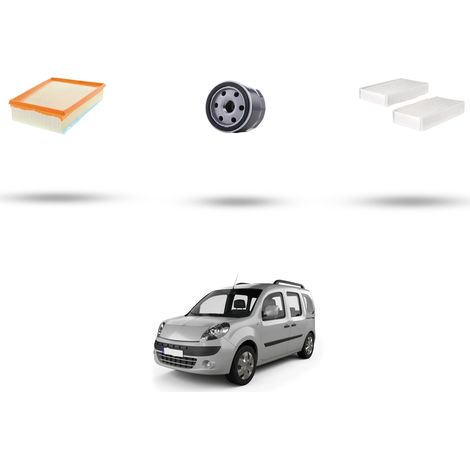 Kit tagliando 3 filtri compatibile con Renault Kangoo II 1.5 Dci 81kw Dal 2010 (1/5)
