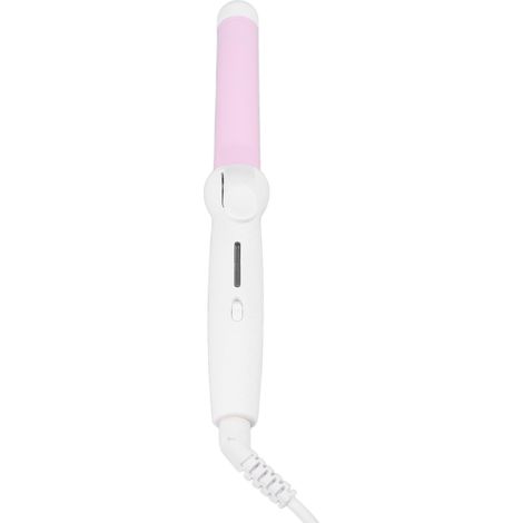 Fer à boucles céramique 1 pouce durable pour cheveux avec prise européenne 220v rose (1/5)