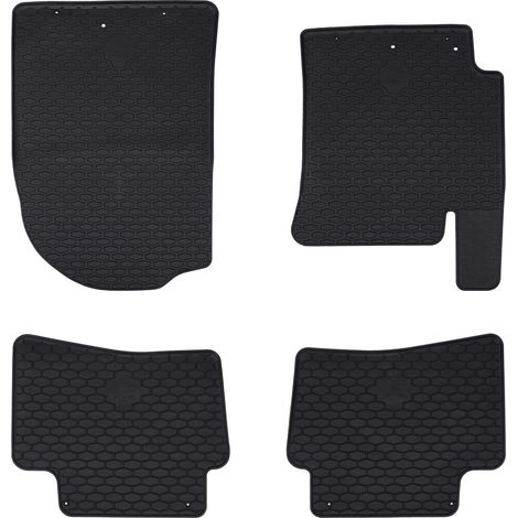 Car Mat 4 pcs Black suitable for Kia RIO, STONIC 2017- Rubber vidaXL