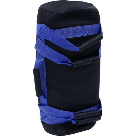 Sac de sable de fitness, adapté à l'entraînement d'haltérophilie, 10 kg, en PVC bleu. (1/5)