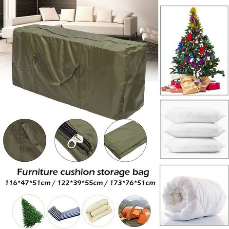 Sac de rangement pour sapin de Noël avec poignées et fermeture éclair étanche (1/5)