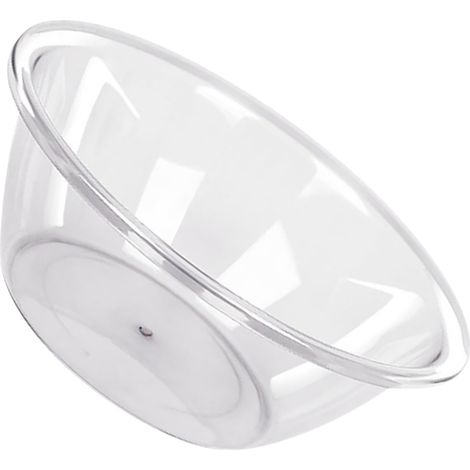 Lavabo per il viso in PET spesso e trasparente, elegante, ideale per studenti in residenze universitarie, lavabo rotondo per uso domestico per lavarsi il viso o lavare le verdure, di medie dimensioni,