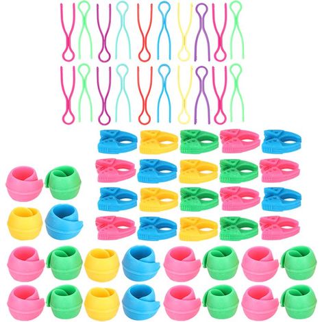 60 Spulen mit Silikonclips für Garnhalterungen aus Kunststoff, inklusive Kunststoffclips, zum Schutz vor Verschmutzungen und für Stickereien (1/5)