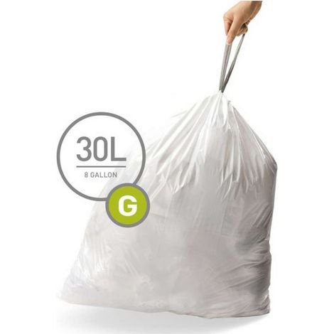 Simplehuman Altri accessori - Sacchetti per pattumiera 30 l, tipo G, 60 pz CW0257