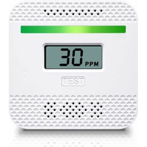 Détecteur de monoxyde de carbone, détecteur de monoxyde de carbone portable avec affichage numérique LCD pour voyage à la maison, alarme de monoxyde de carbone homologuée UL avec capteur électrochimiq