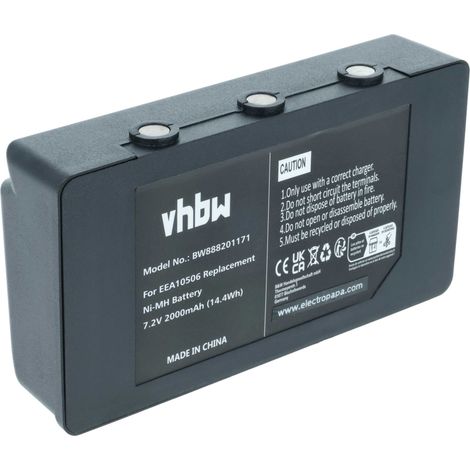 vhbw Batería compatible con Palfinger Palcom P7 Mando a Distancia Industrial Control Remoto (2000mAh, 7.2V, NiMH)