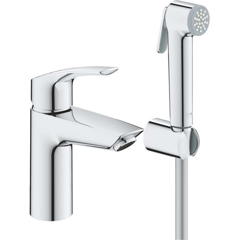 Grohe Eurosmart - Waschtischarmatur mit Bidetbrause, Chrom 23124003