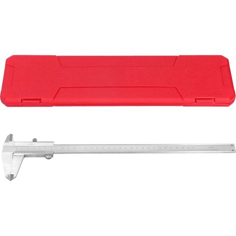 Pied à coulisse de mesure 300mm/11,8in, réglet acier inoxydable qualité industrielle, outil de précision 4-en-1 pour usage professionnel. (1/5)