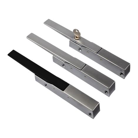 Loqueteau automatique pour porte épaisseur 22 – Décor chromé satiné – Réversible gauche/droite – Fixation chant – Fermod
