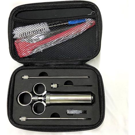 Set di 3 siringhe per spezie in acciaio inox 304 - Con 3 aghi - 60 ml - Per carne di manzo - Utensili da cucina (1/5)