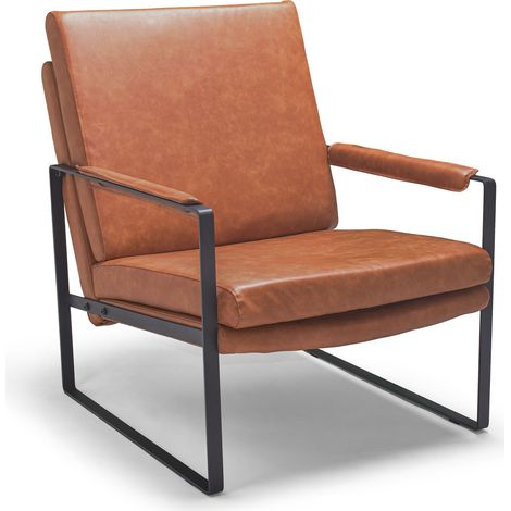 BRADFORD - Retro-Design-Sessel aus Kunstleder