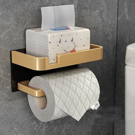 porta carta igienica, porta carta igienica di lusso leggero, supporto per cellulare, di (1/4)