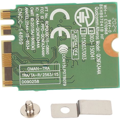 Carte WiFi M.2 NGFF NFA344A 867Mbps Bluetooth 4.1 Double Bande 2.4G/5G AC Plug & Play (1/5)