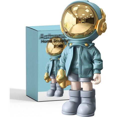 Statues d'astronaute - Sculpture d'astronaute en résine - Cadeau Artistique - Décoration de Chambre pour Homme, Maison et travaux manuels - Accessoires de Bureau - Décoration de Table, Salon, (1/5)