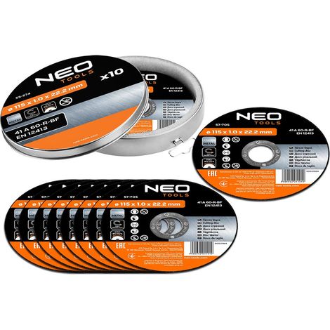 Disco de corte neo 41 A60-R-BF metal 115 mm 1 mm (1/3)