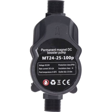 Pompe de surpression automatique pour douche, pression d'eau boostée, circulation, fixation murale, 24VDC 100-240V, prise UE (1/5)