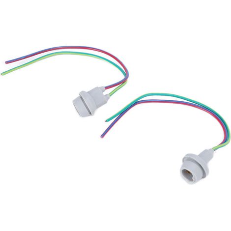 portalampade T10 W5W per luci di posizione con base universale in gomma e vetro per scooter, ATV e quad. (1/4)