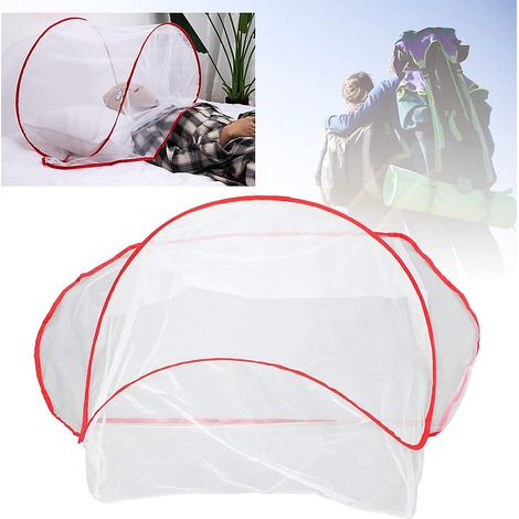 Mini tente en filet escamotable, tente portable en filet pour la tête, mini-filet pour sac de couchage, tente pliable pour la tête (1/5)
