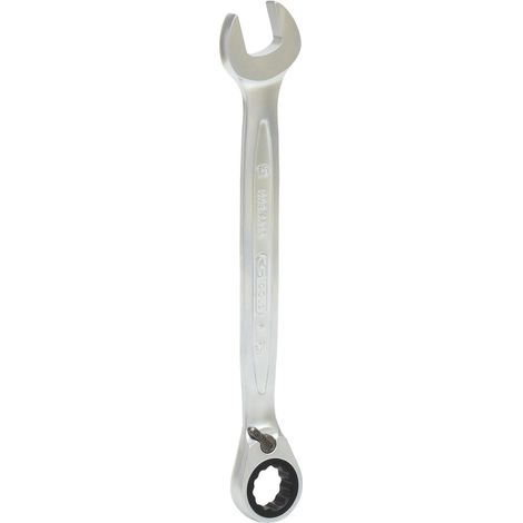 Kstools – Clé mixte à cliquet réversible 15mm – Tête inclinée 15° – Mécanisme 72 dents – Acier chrome vanadium – FlankTraction pour espaces restreints (1/6)