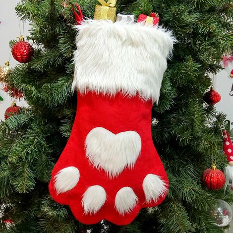 Chaussettes de Noël, chaussettes de Noël en peluche à suspendre pour les fêtes et Noël