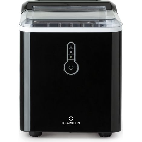 Klarstein Chillout Máquina de cubitos de hielo tipo bullet 12kg/24h tanque de agua de 1,5 litros color negro