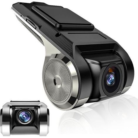 Ecleanfy - Caméra de voiture HD 170° – G-sensor et vision nocturne – Enregistrement automatique – Compatible autoradios Android – Support carte TF 32Go - MAX 32 G (1/5)