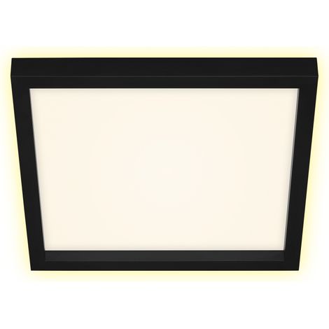 Briloner LED Panel Cadre schwarz 29,3 x 29,3 cm warmweiß, Backlight-Effekt Deckenleuchte (1/4)