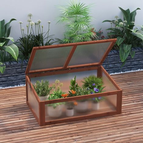 Mini serre,petite serre pour jardin,avec panneaux PC,bonne transmission de la lumière,100L x 65W x 40H cm