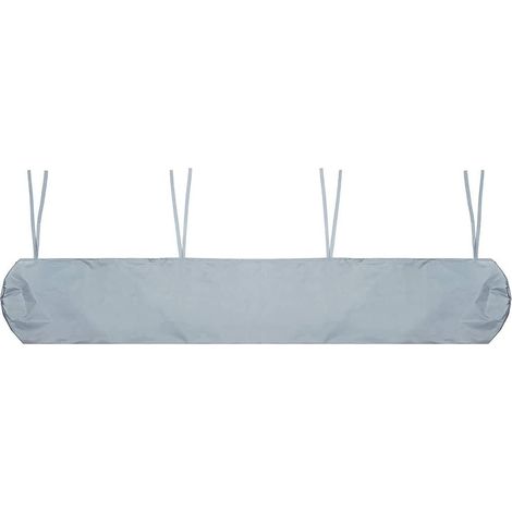 Toldo de jardín con protección UV, resistente al polvo y al agua, ideal para patio y jardín (4,5 m, gris)