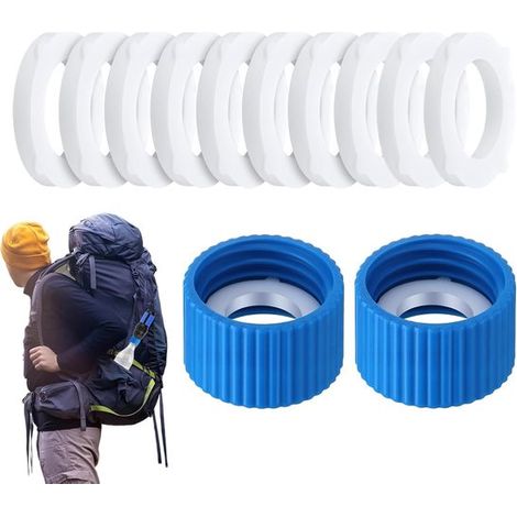 Kit adaptateur pour filtre à eau - Raccord en 2 pièces - Étanche pour bouteilles PET de 28 mm (1/5)