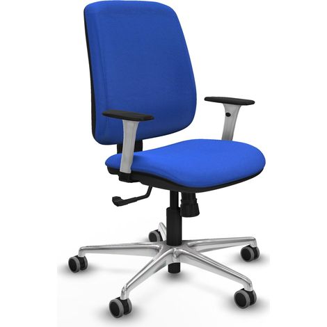 Silla de oficina piqueras y crespo Alares azul tela aluminio (1/2)