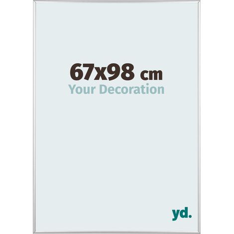 yd. - Cadre photo 67x98 - Argent Brillant - Aluminium - Kent