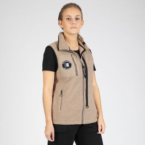 MAYA POLAIRE SANS MANCHES DE TRAVAIL 1129 Crème XL (1/5)